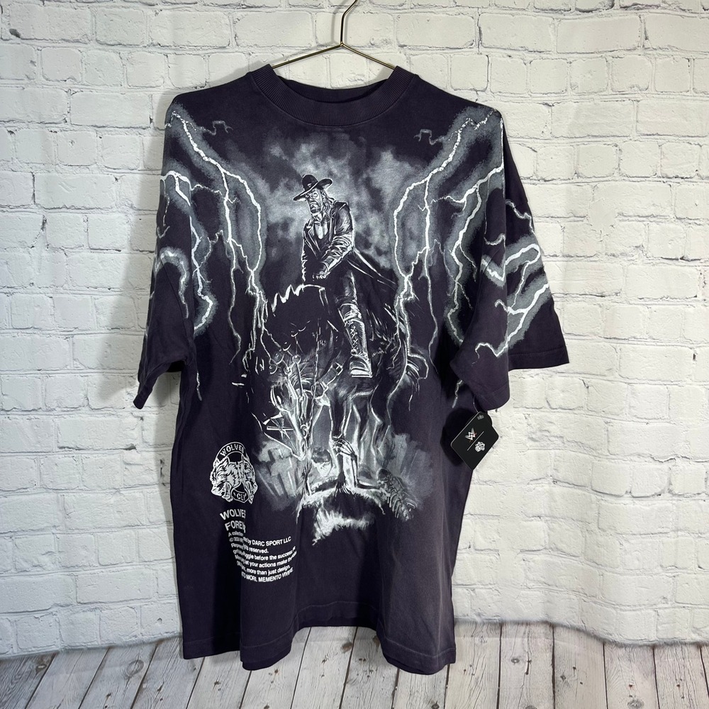 NEW‎ Darc Sport WWE The Undertaker Last Ride Premium Tee Phantom Purple Sun Med